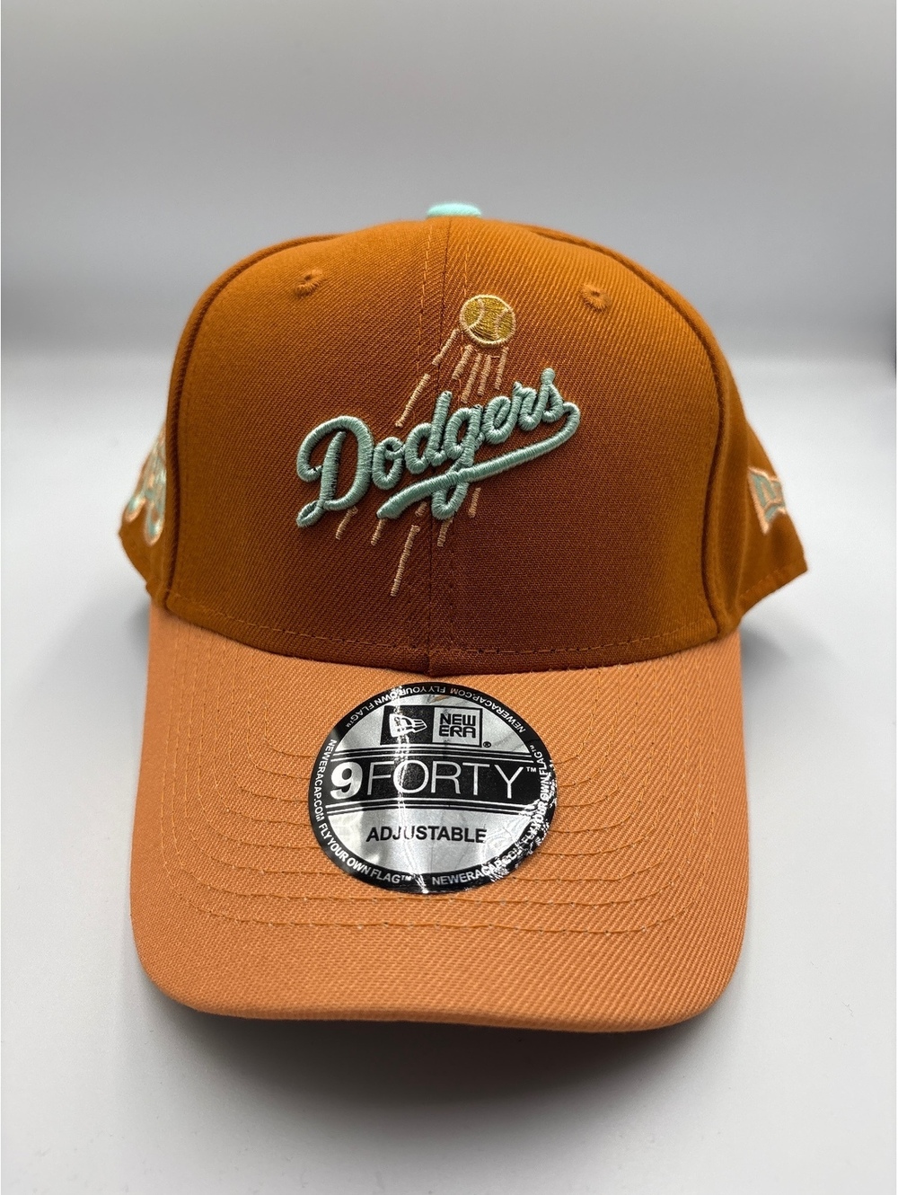 New Era 9FORTY Adjustable Los Angeles Dodgers Cap Orange